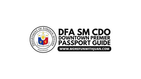 passport appointment cagayan de oro|DFA SM CDO Downtown Passport Appointment Schedule.